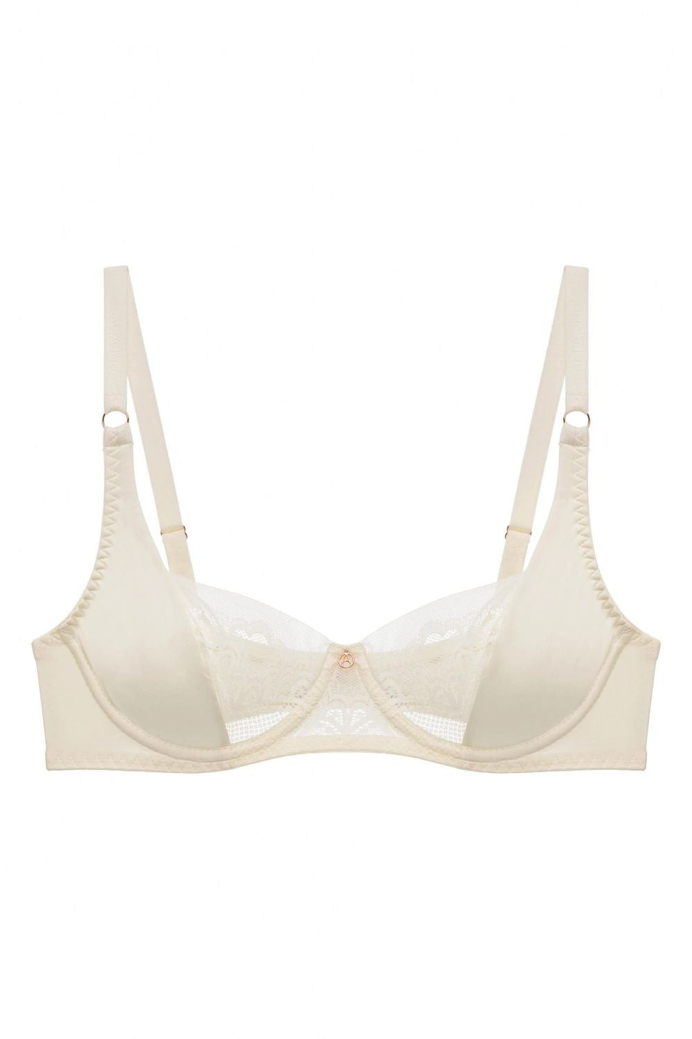 Бюстгальтер из микрофибры и кружева 8174-057 champagne
