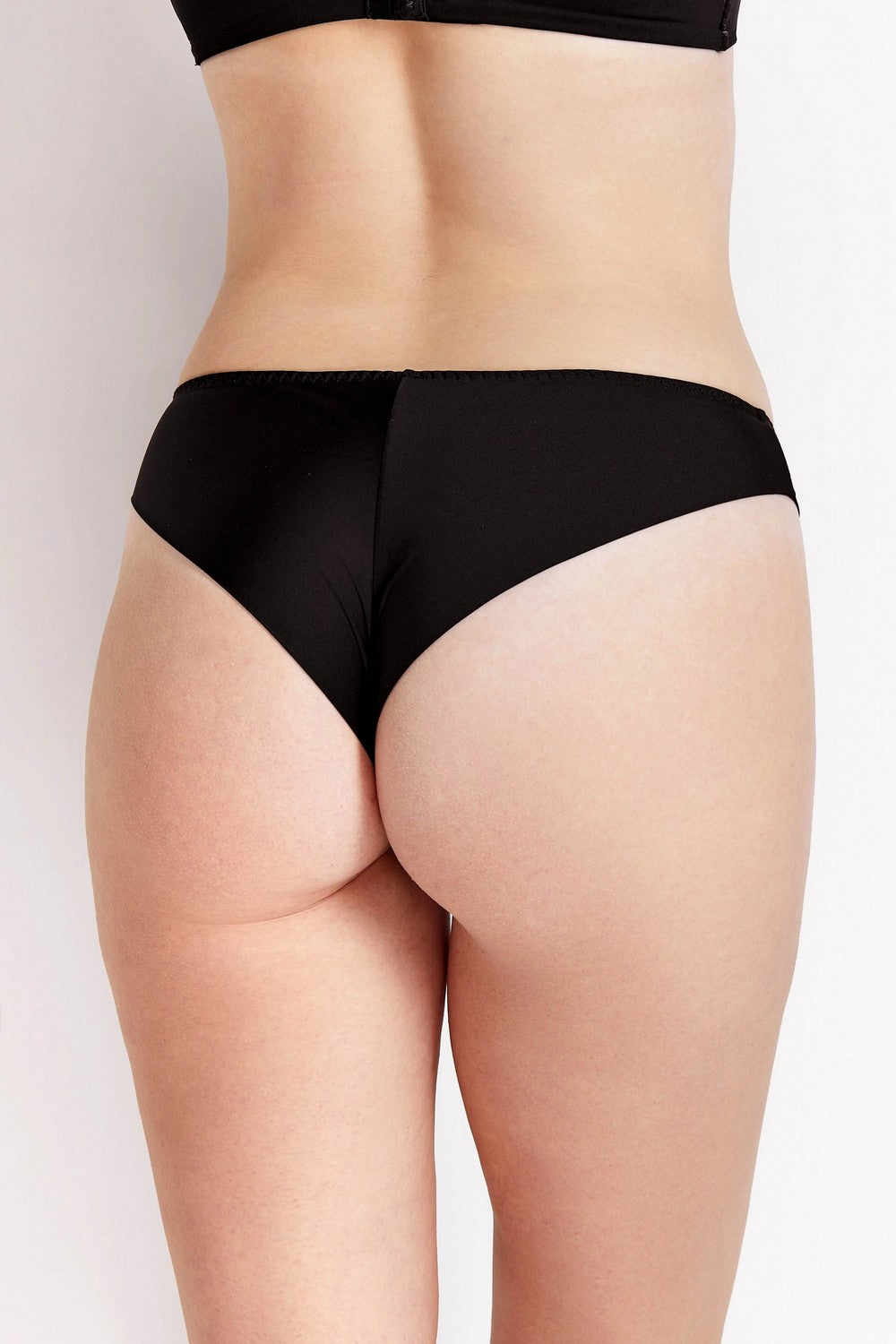 Трусики бразилиана из микрофибры 8174-12 black