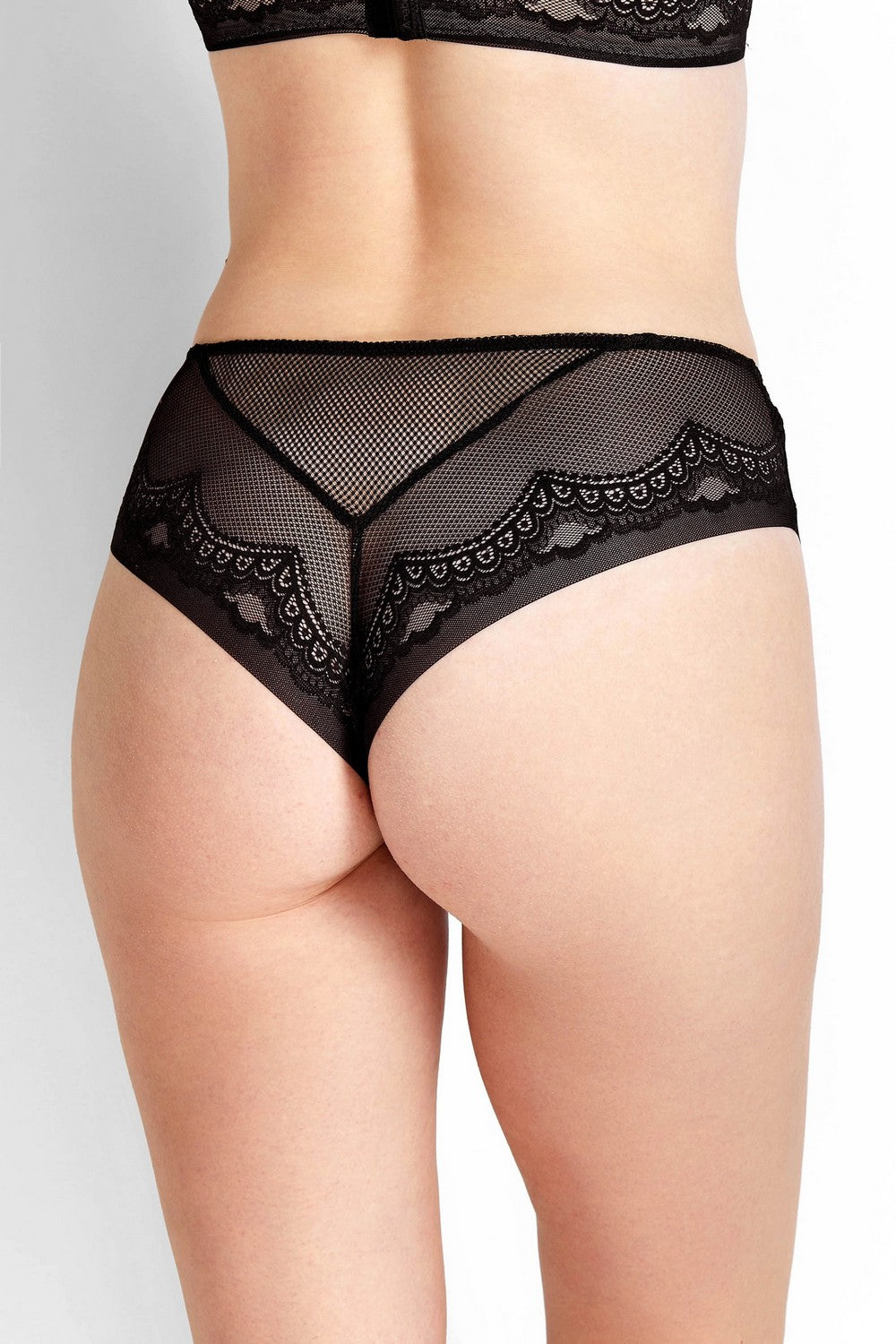 Кружевные трусики бразилиана 8174-34 black