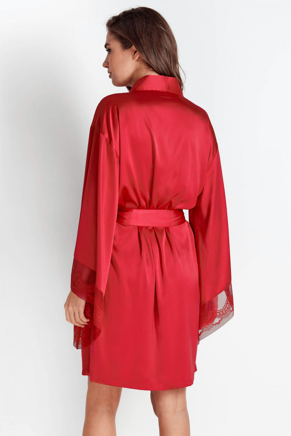 Халат с широкими рукавами 8174-6748 crimson