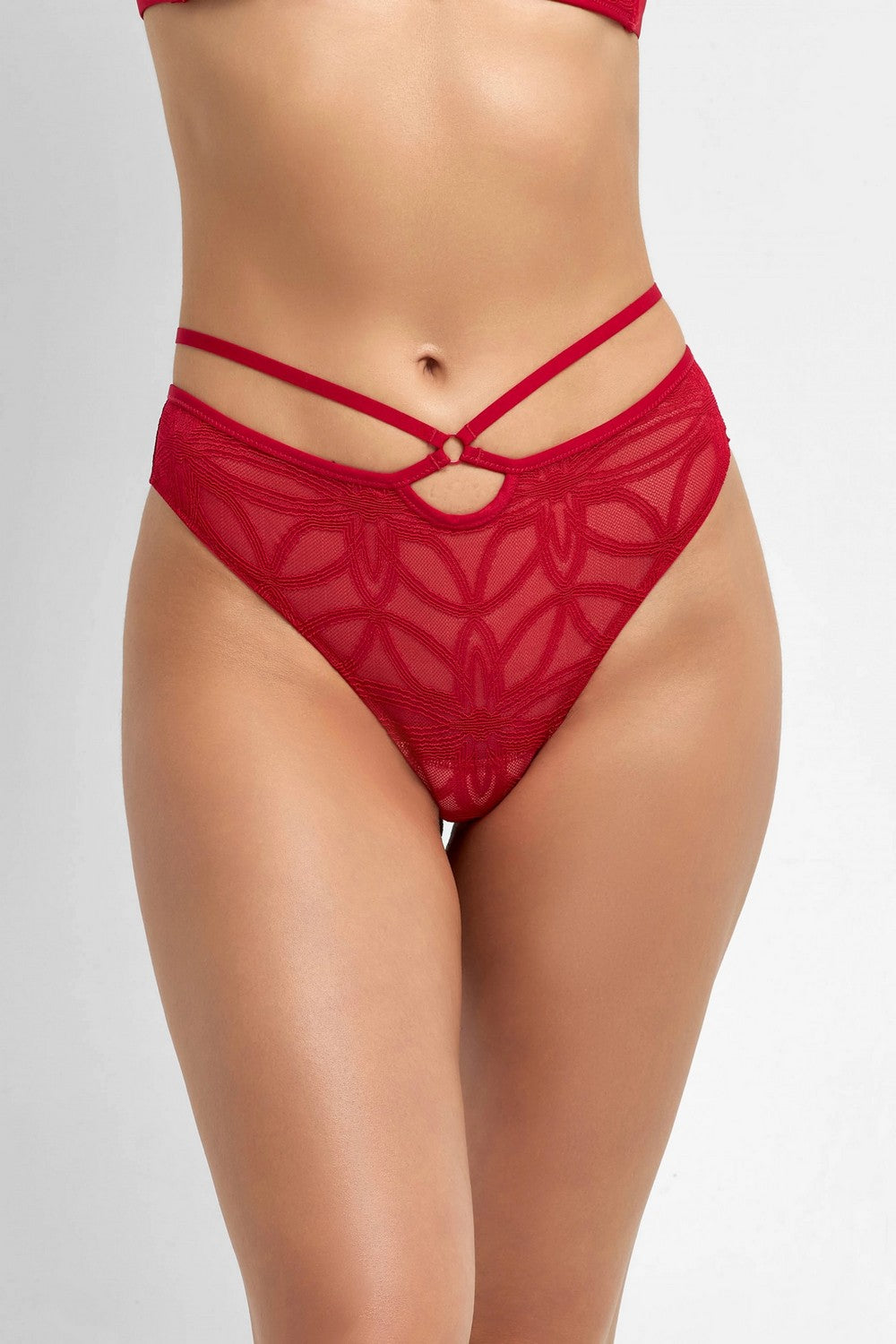 Трусики стринг с ремешками 8175-12 raspberry