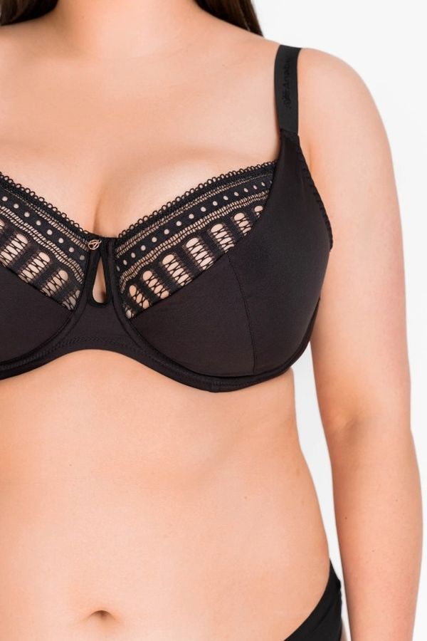 Бюстгальтер из кружева и микрофибры 8176-059 black