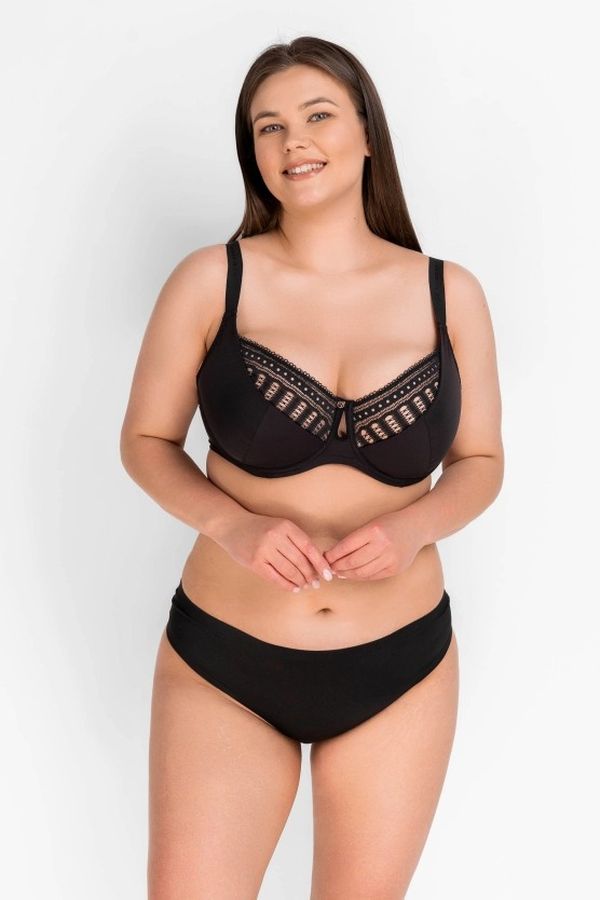 Бюстгальтер из кружева и микрофибры 8176-059 black