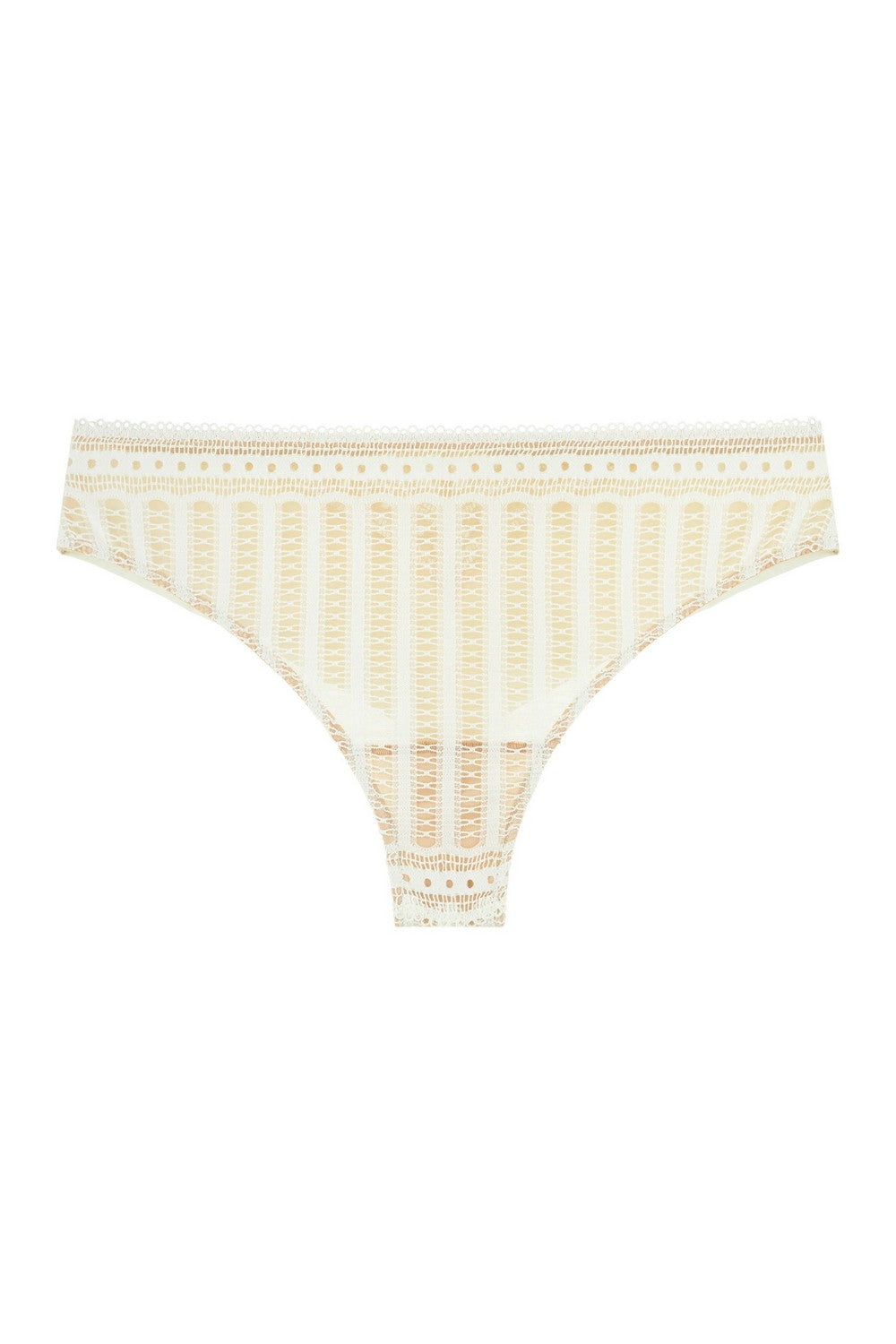 Трусики бразилиана из кружева 8176-20 champagne