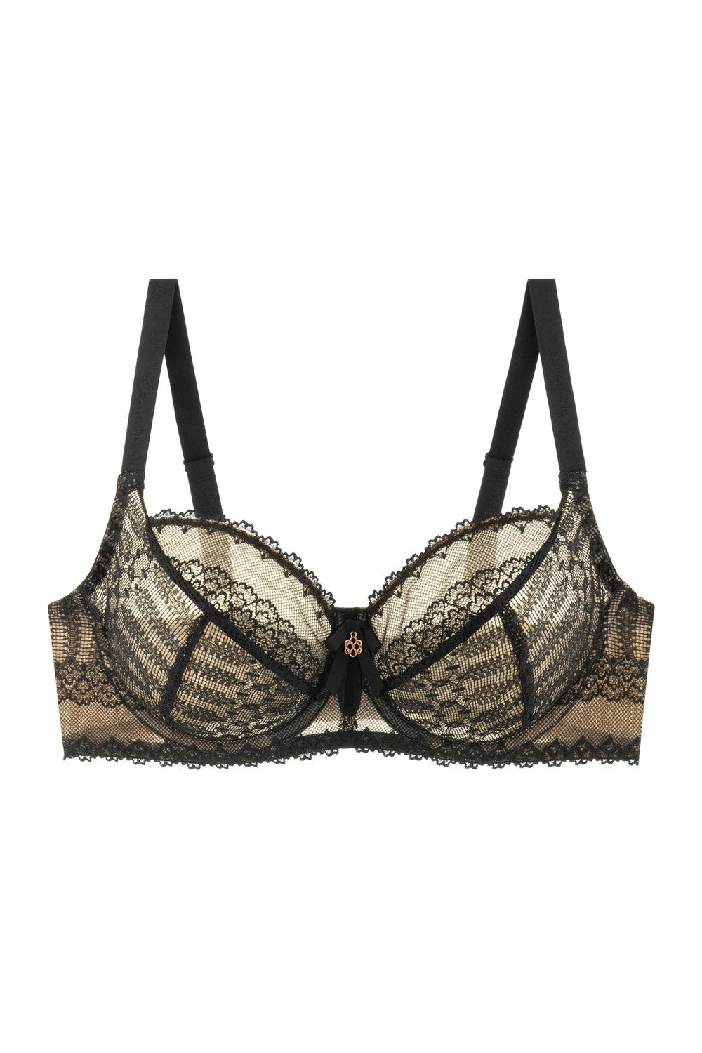 Мягкий бюстгальтер из кружева 8177-055 black