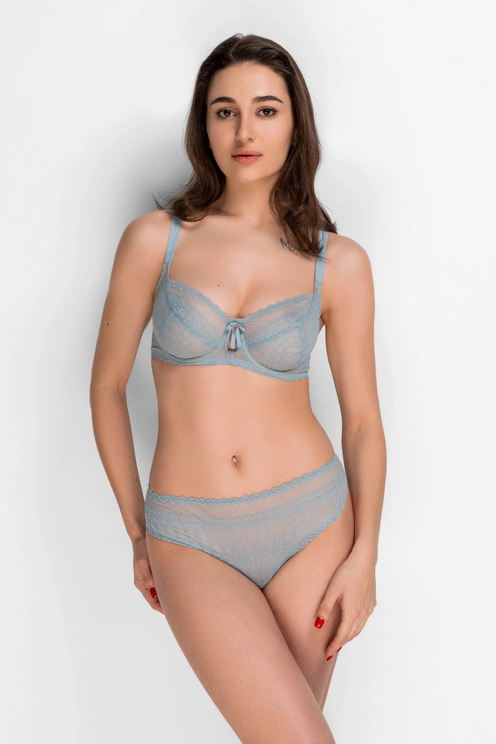 Мягкий бюстгальтер из кружева 8177-055 turmalin