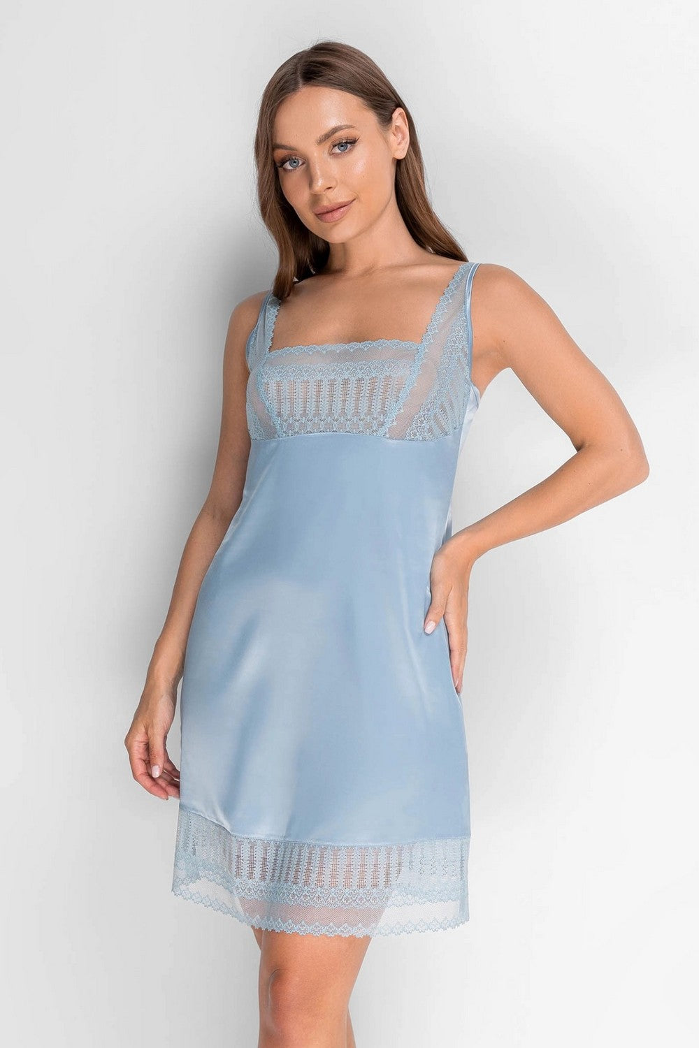 Ночная сорочка с кружевным лифом 8177-6090 turmalin