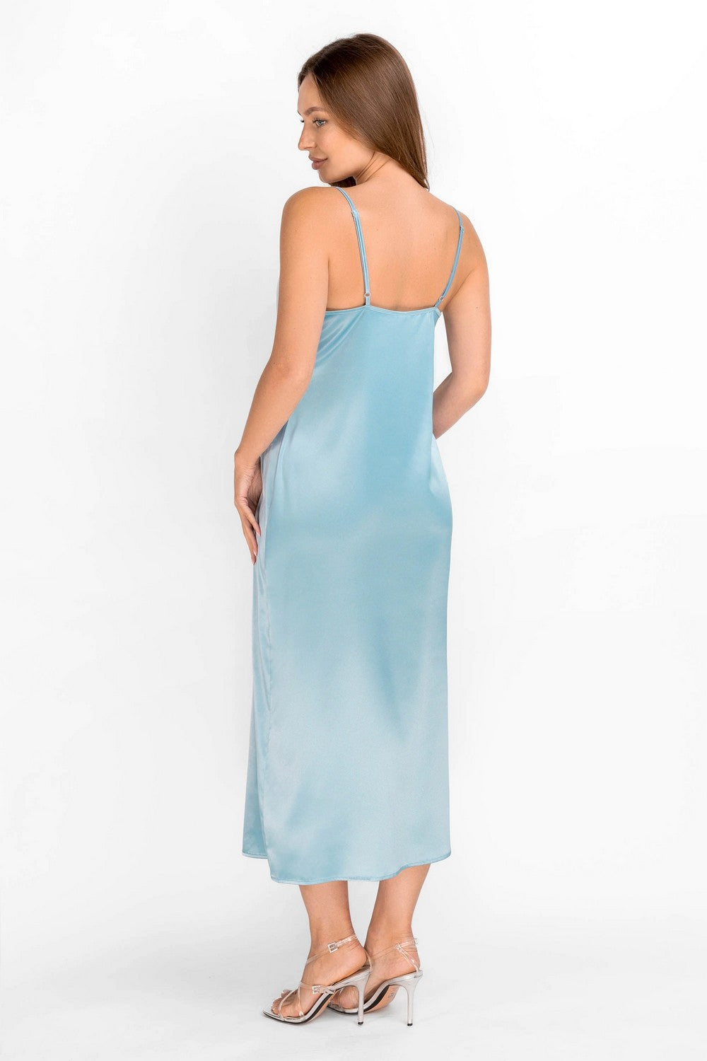 Длинная сорочка из сатина 8177-6091 turmalin