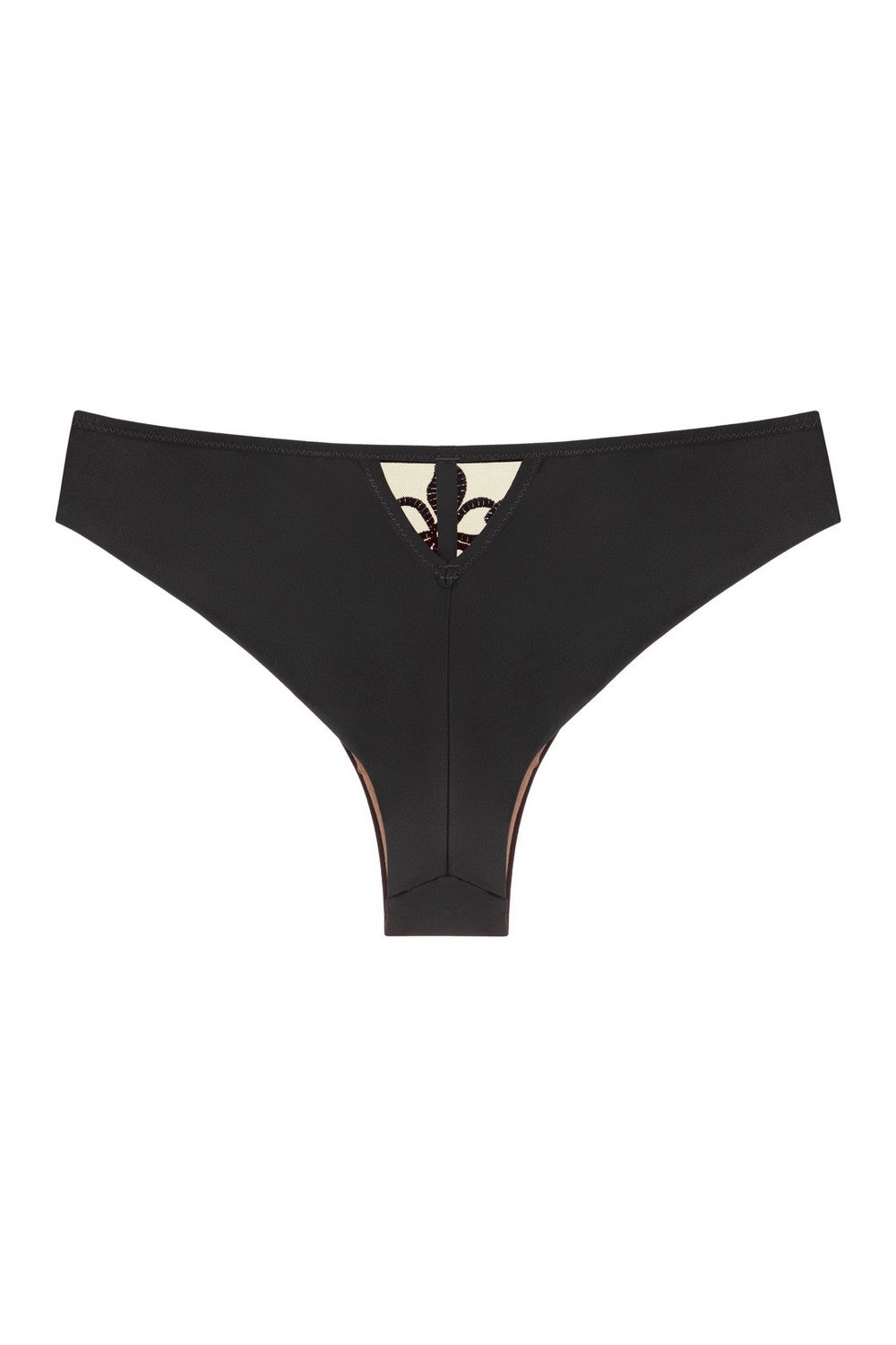 Трусики бразилиана из микрофибры 8181-22 black