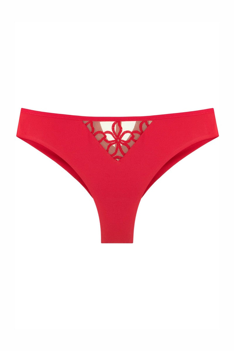 Трусики бразилиана из микрофибры 8181-22 raspberry