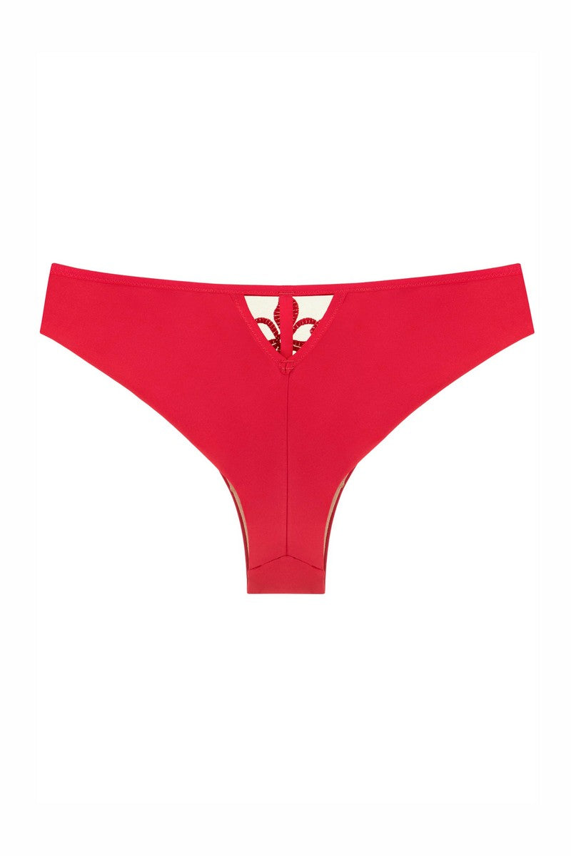 Трусики бразилиана из микрофибры 8181-22 raspberry