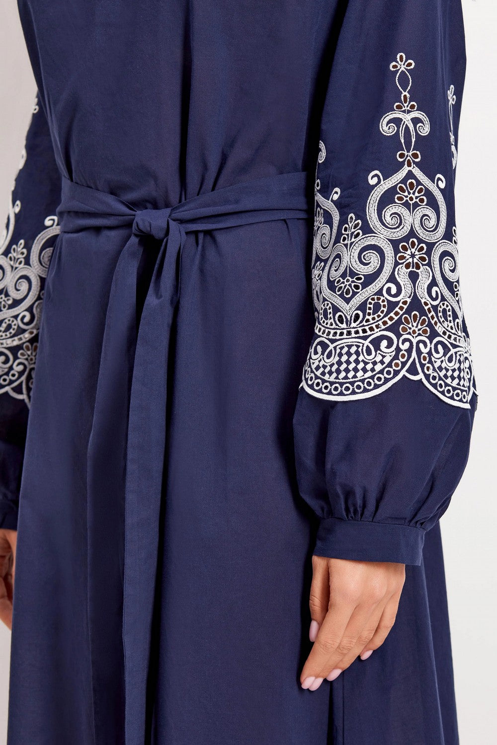 Платье-туника с поясом 921-706 dark blue