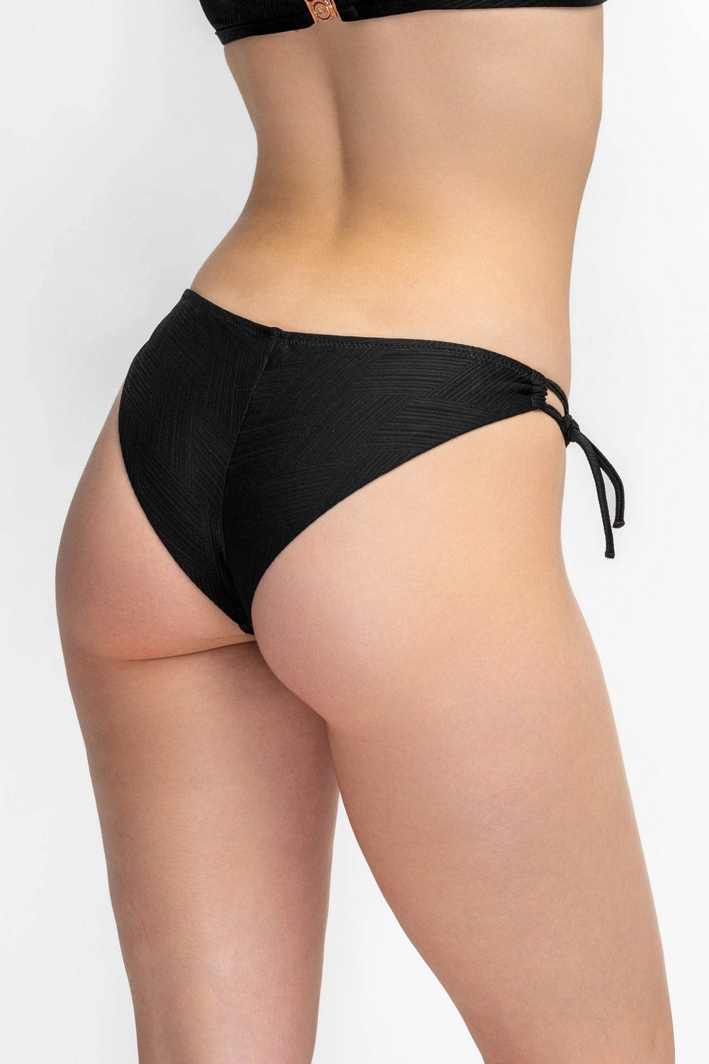 Фактурный купальник-бандо 944-015/944-228 black