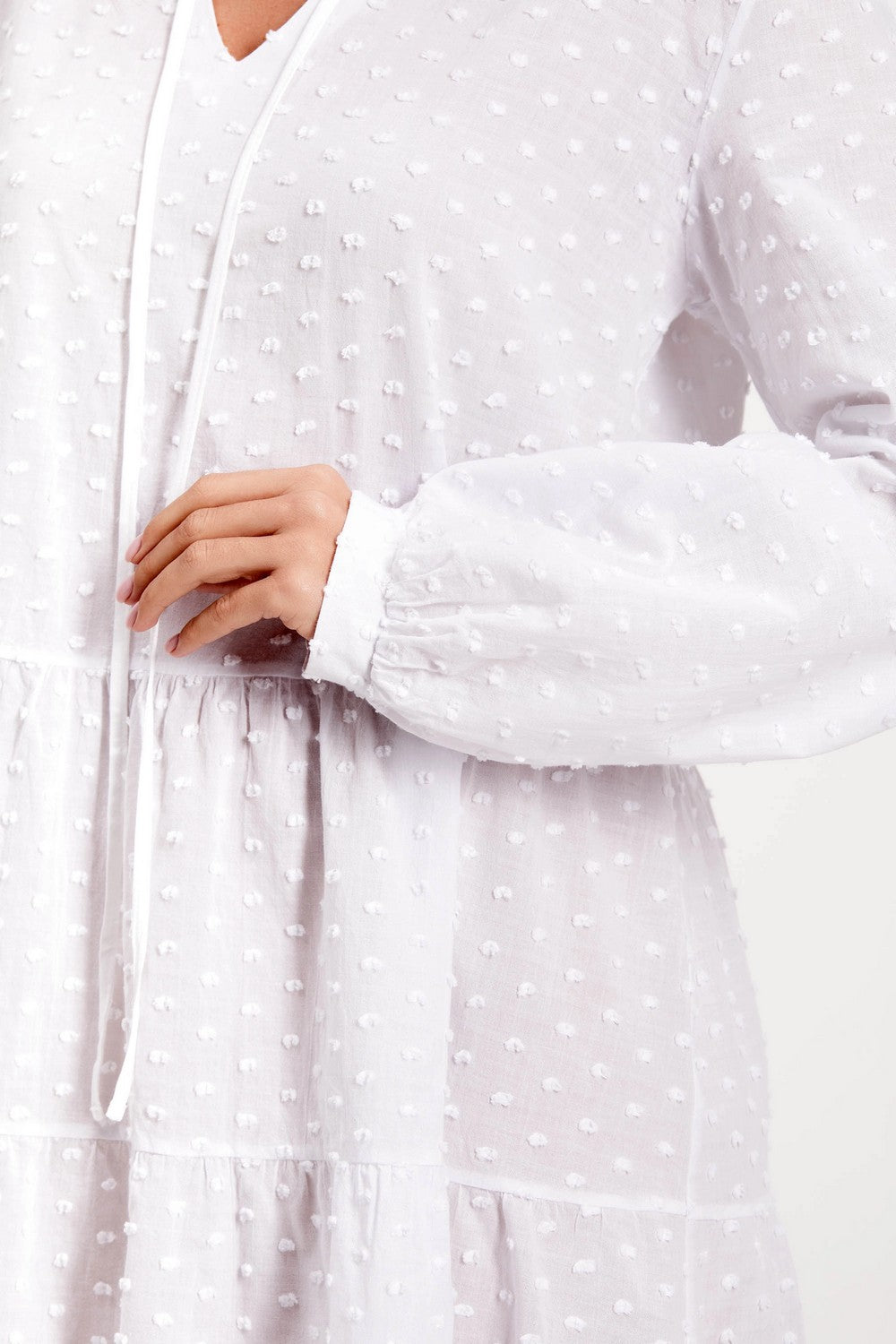 Хлопковая пляжная туника 944-700 white