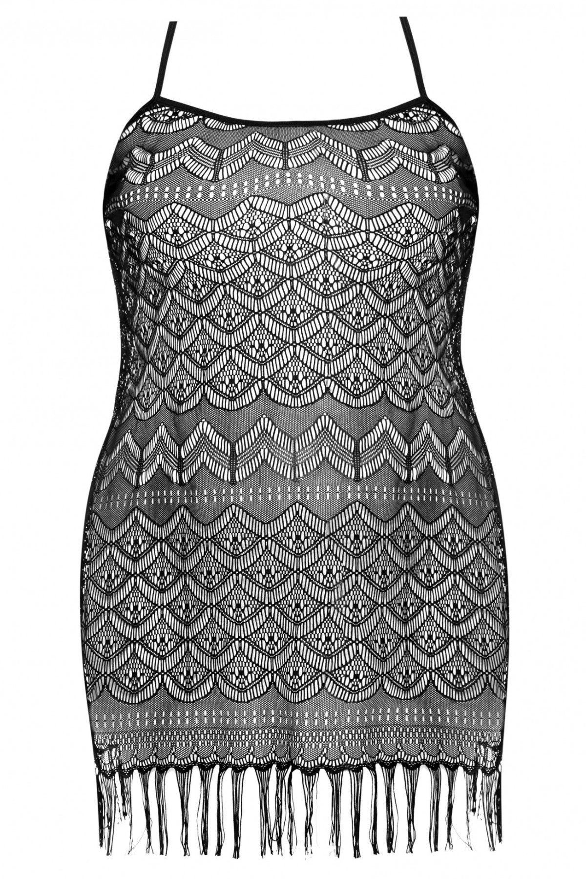 Эротическая сорочка с бахромой Geali