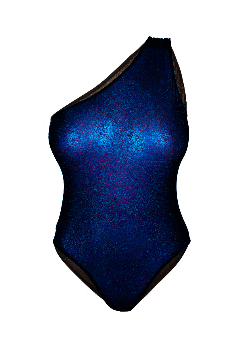 Блестящее боди на одно плече Harlo Blue