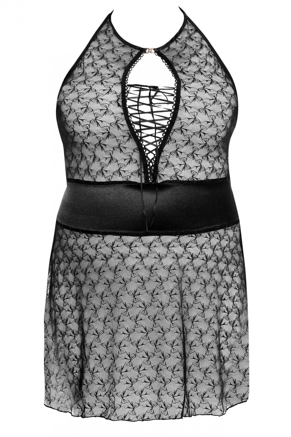 Прозорий бебідол з відкритою спиною Rhiannon