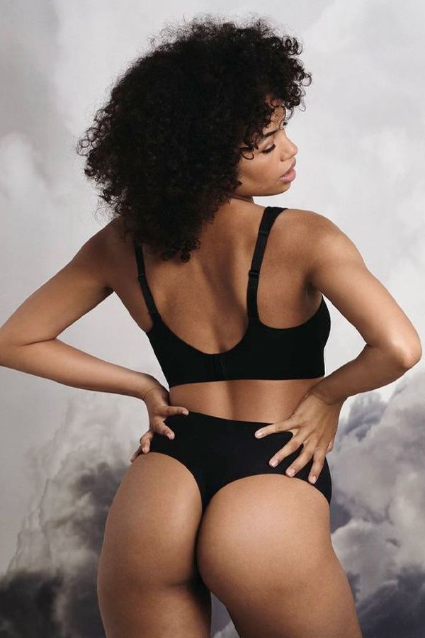 Высокие трусики стринг 1334 black