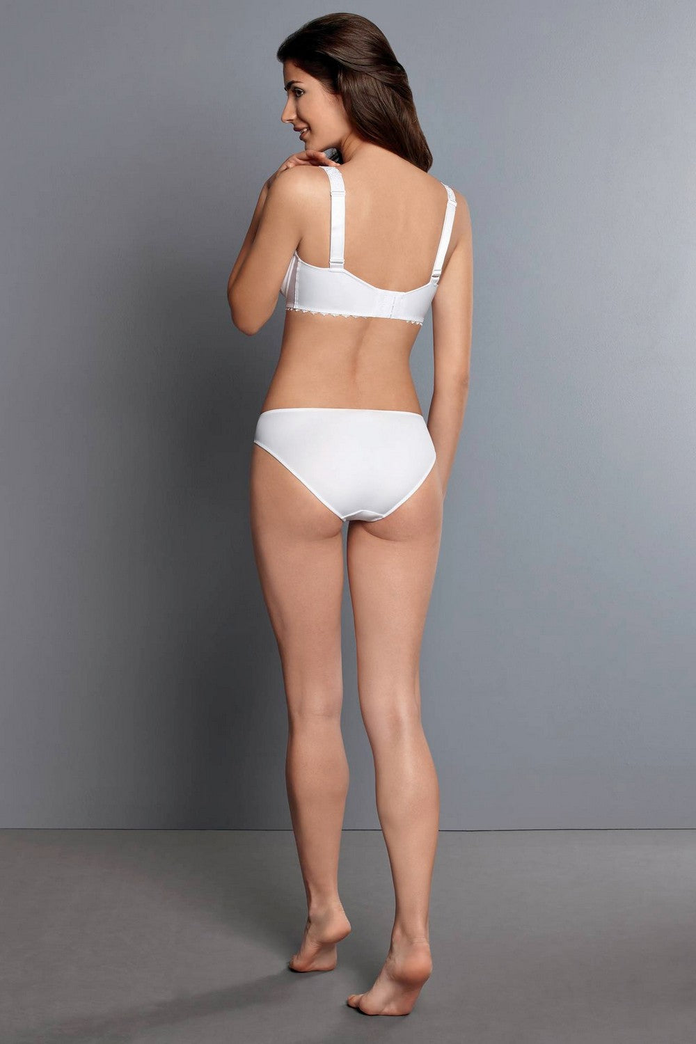 Трусики слип с кружевом 1339 Grazia white