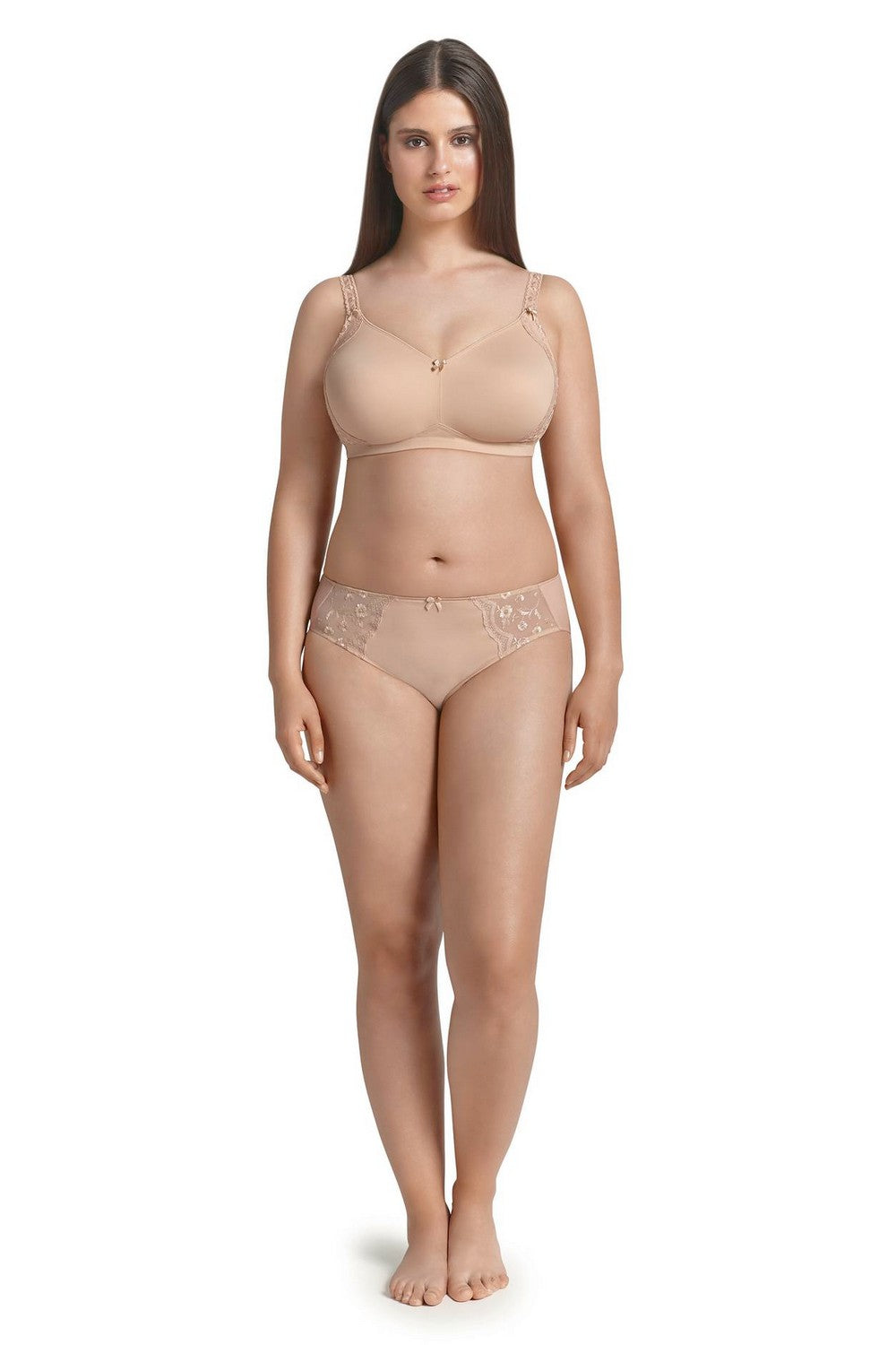 Трусики слип с кружевом 1423 Ella sand