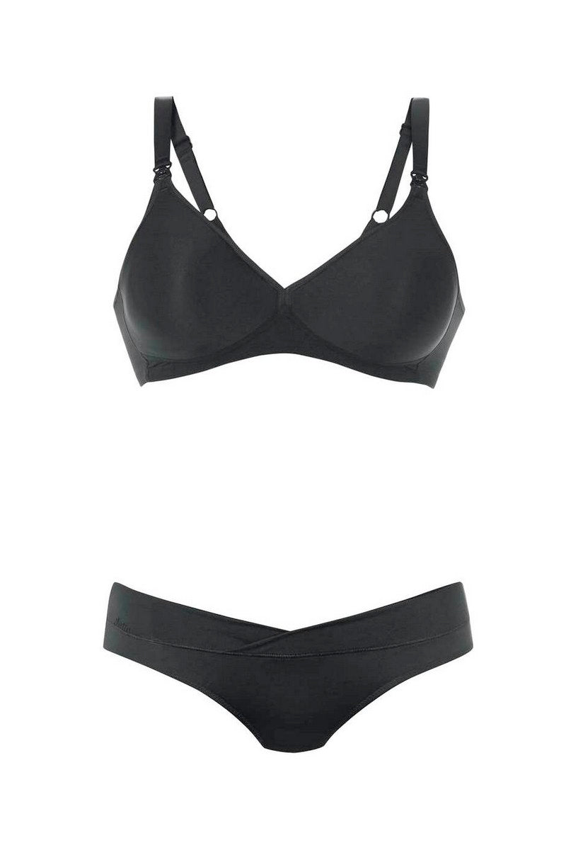 Плотный бюстгальтер для кормления 5070 black