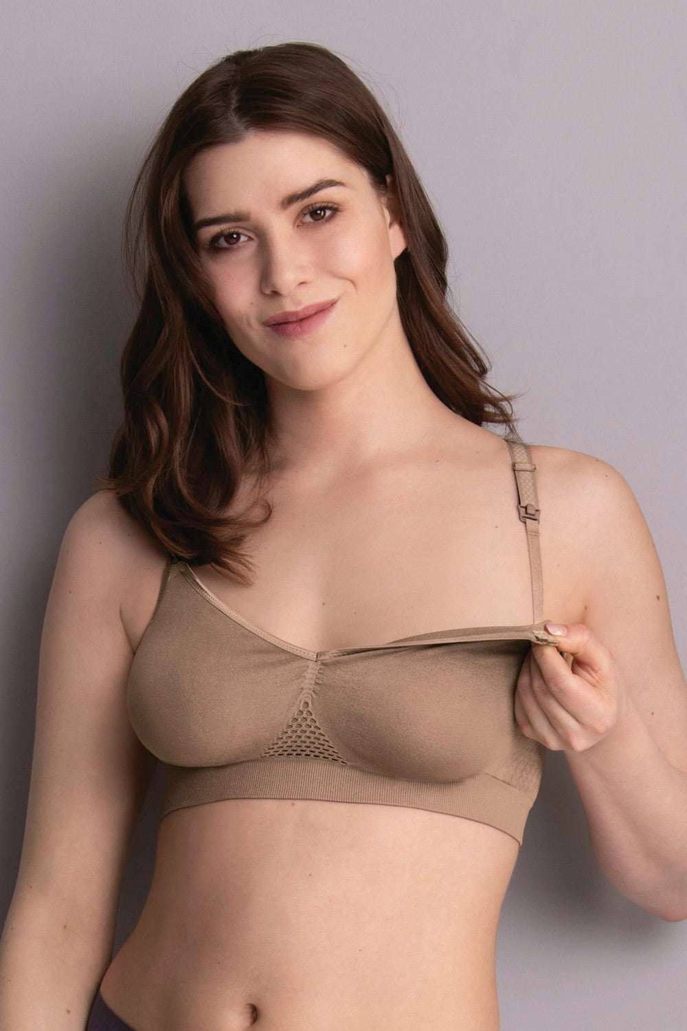 Бесшовный топ для кормления 5096 Seamless dusty rose