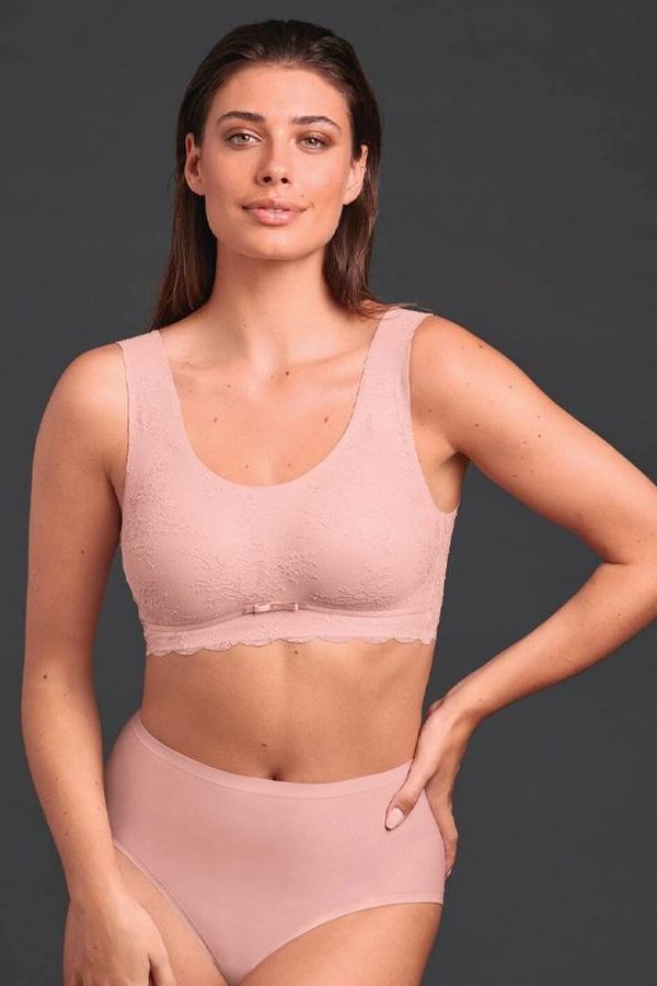 Кружевной топ без косточек 5400 Essentials Lace rose