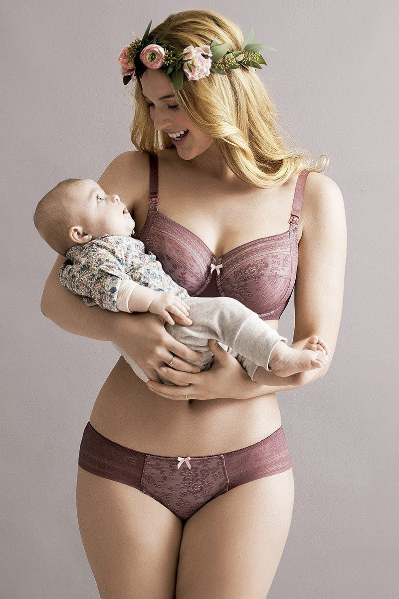 Бюстгальтер для кормления с кружевом 5053 Fleur rose