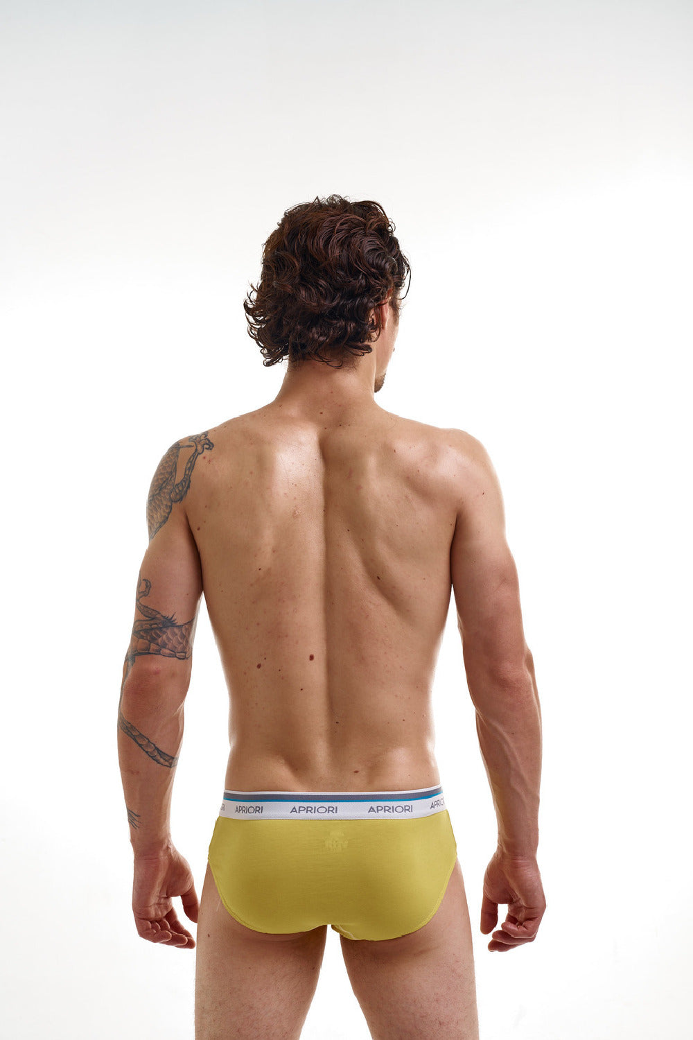 Чоловічі труси бріфи AM-0104 yellow