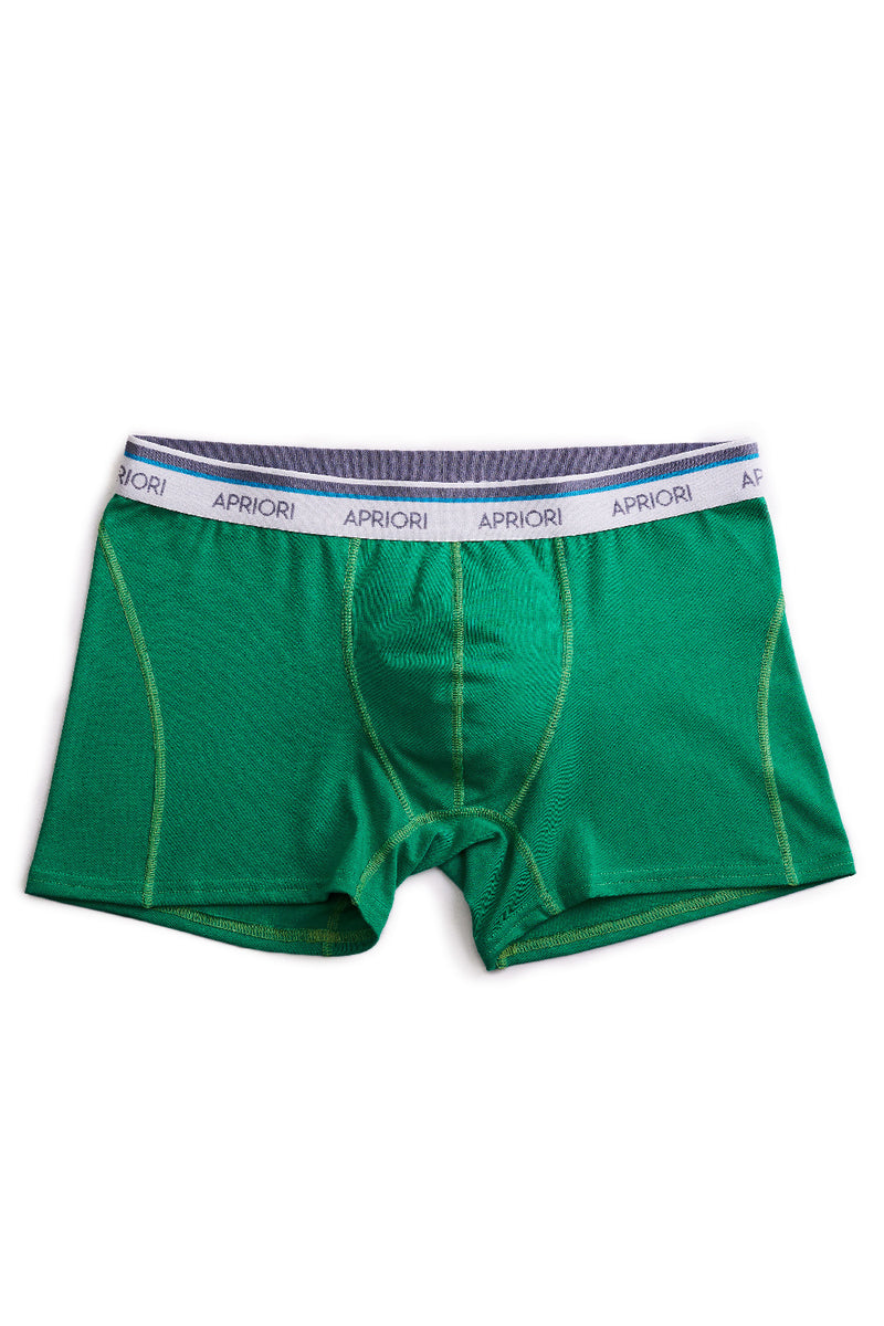 Мужские трусы-шорты из хлопка AM-0301 Зеленые