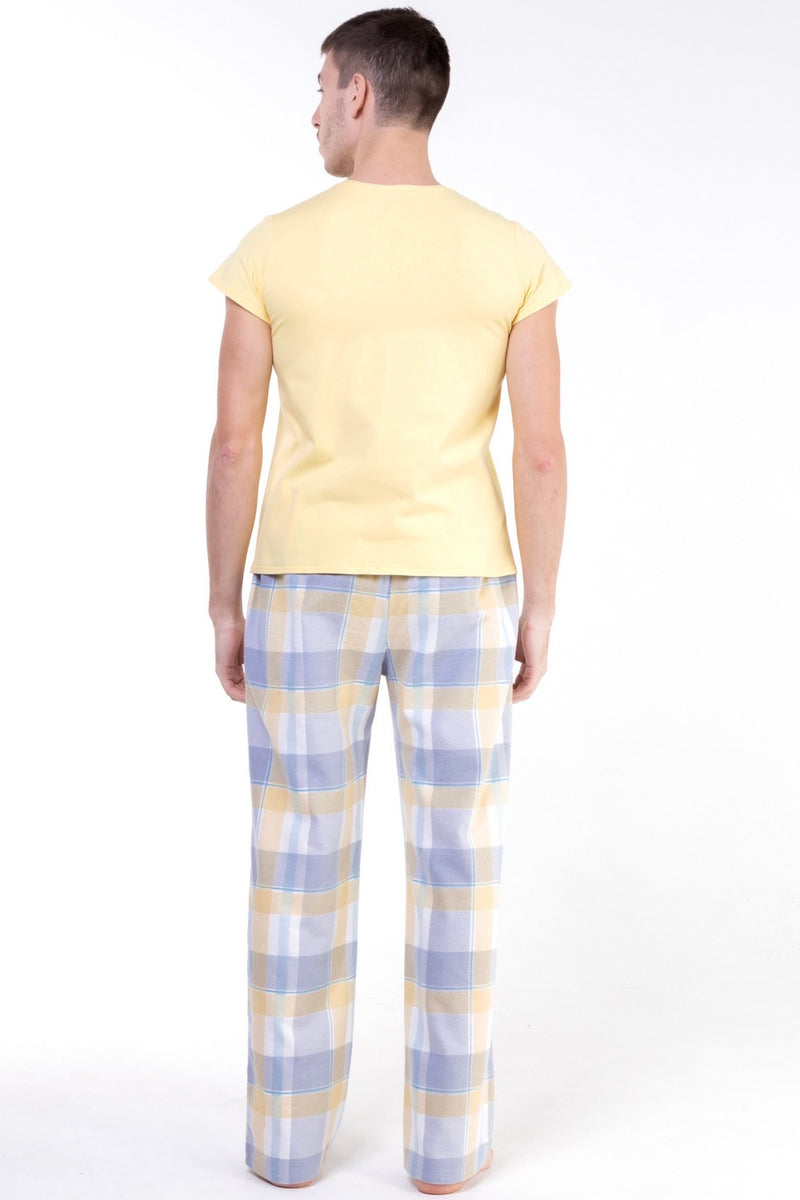 Мужская пижама с брюками в клетку Light AP-000007