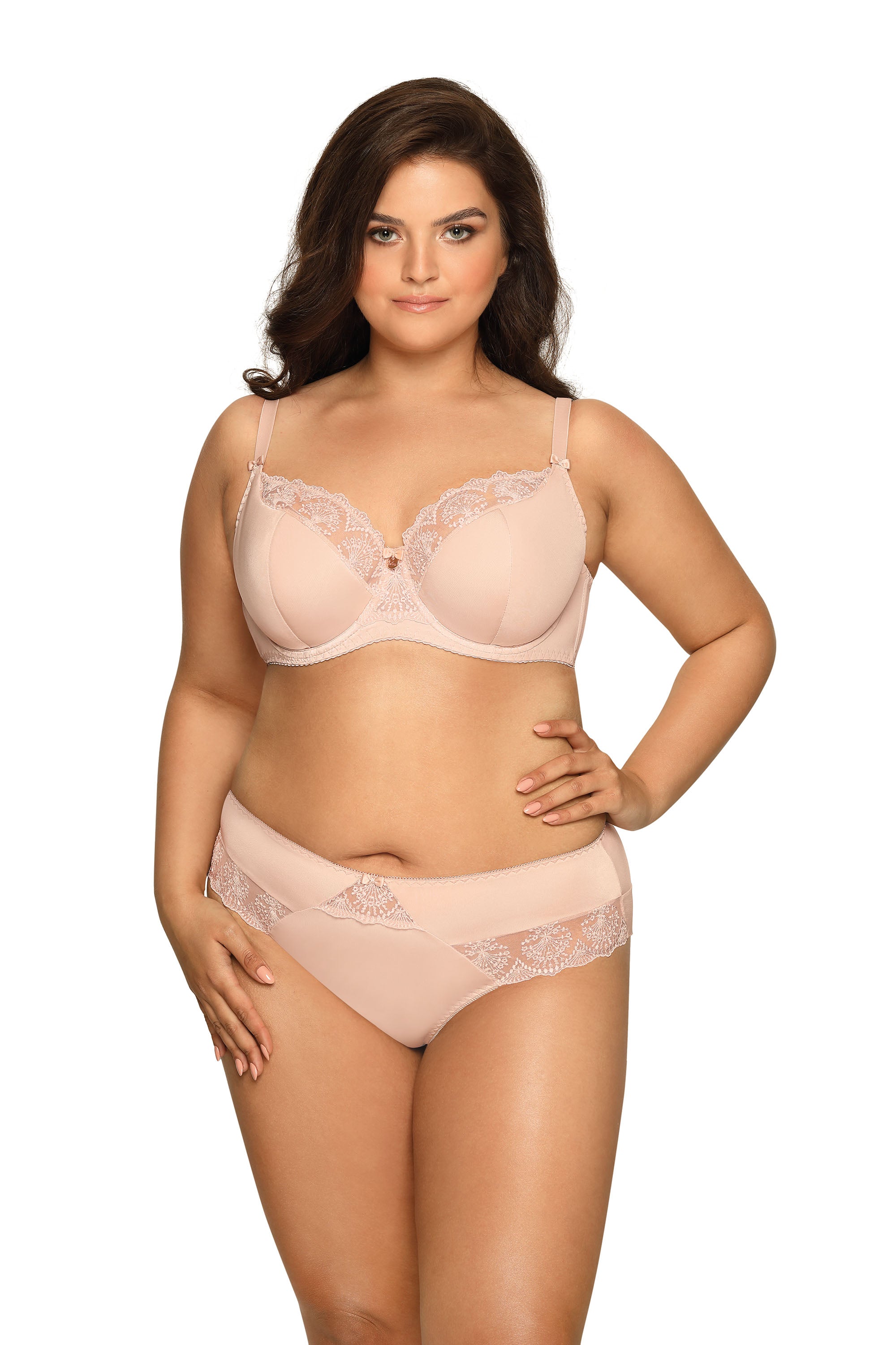 Полудублированный бюстгальтер с вышивкой Freesia 1921 beige