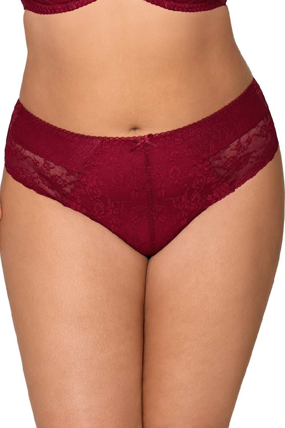 Трусики бразилиана с кружевом 1130 Now or Never wine