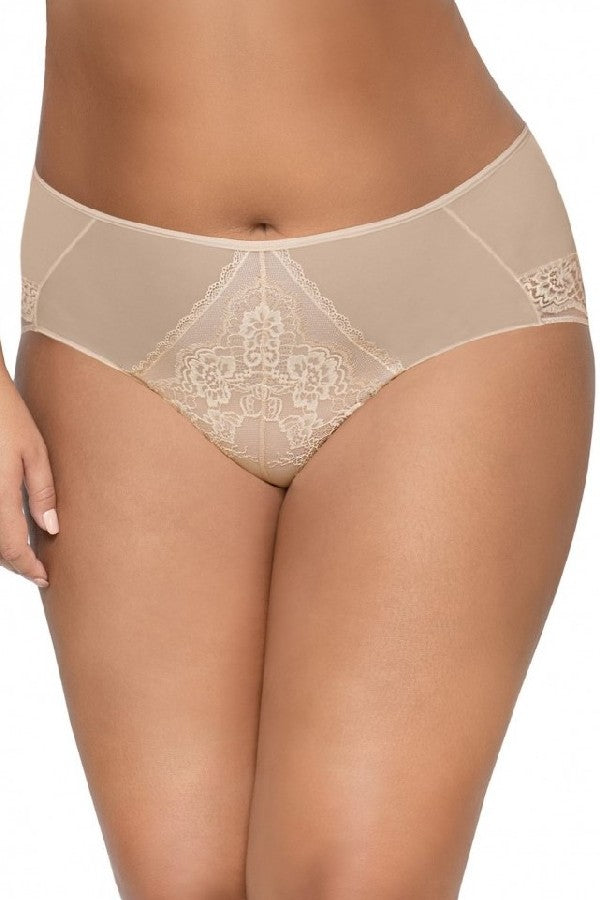 Трусики бразилиана с кружевом 1824 Venus beige
