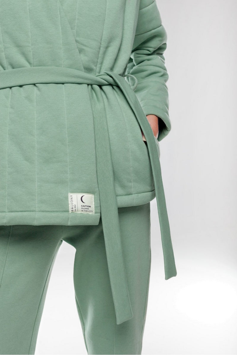 Трикотажные брюки с декоративной строчкой BLCN 485