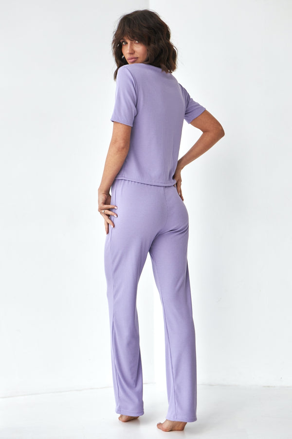 Пижама из вискозы с брюками 0315/280 lilac
