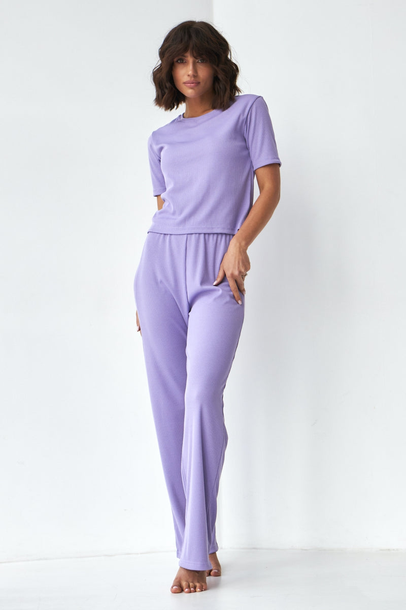 Пижама из вискозы с брюками 0315/280 lilac