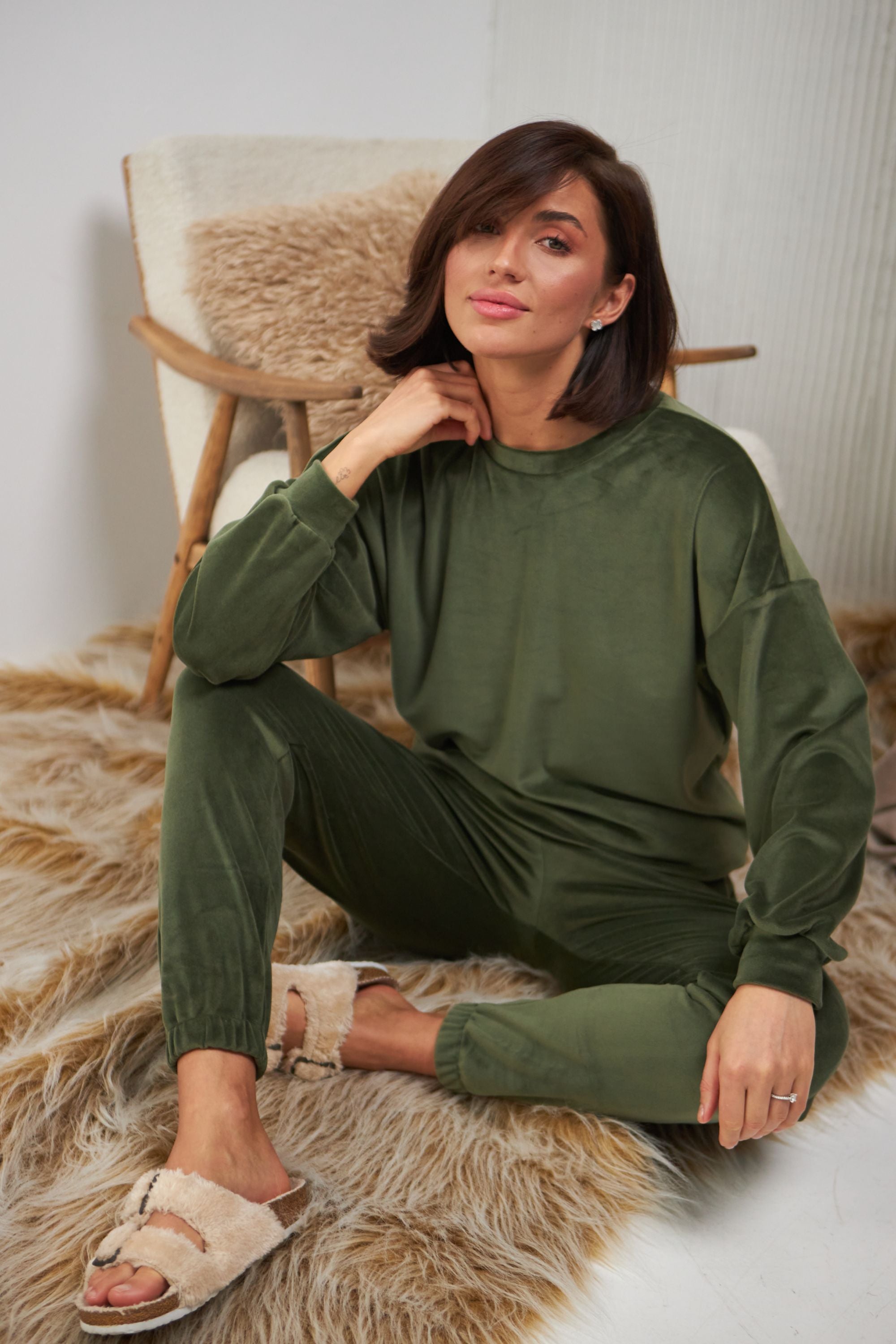 Плюшевый комплект для дома 0332/333 haki