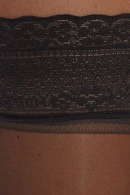 Чулки с ажурной резинкой и блеском 965 Sublim Voile Brillant 15d