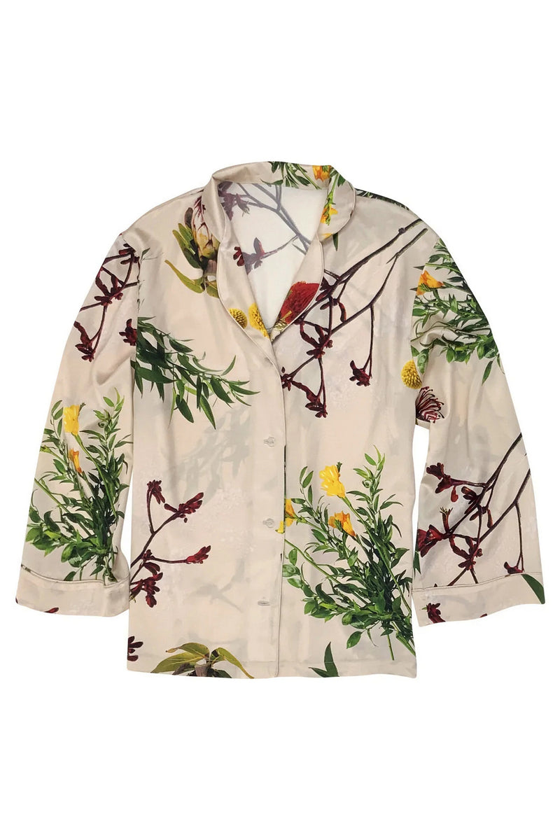 Шелковая блуза 211404-04 Flying Flower rose rice