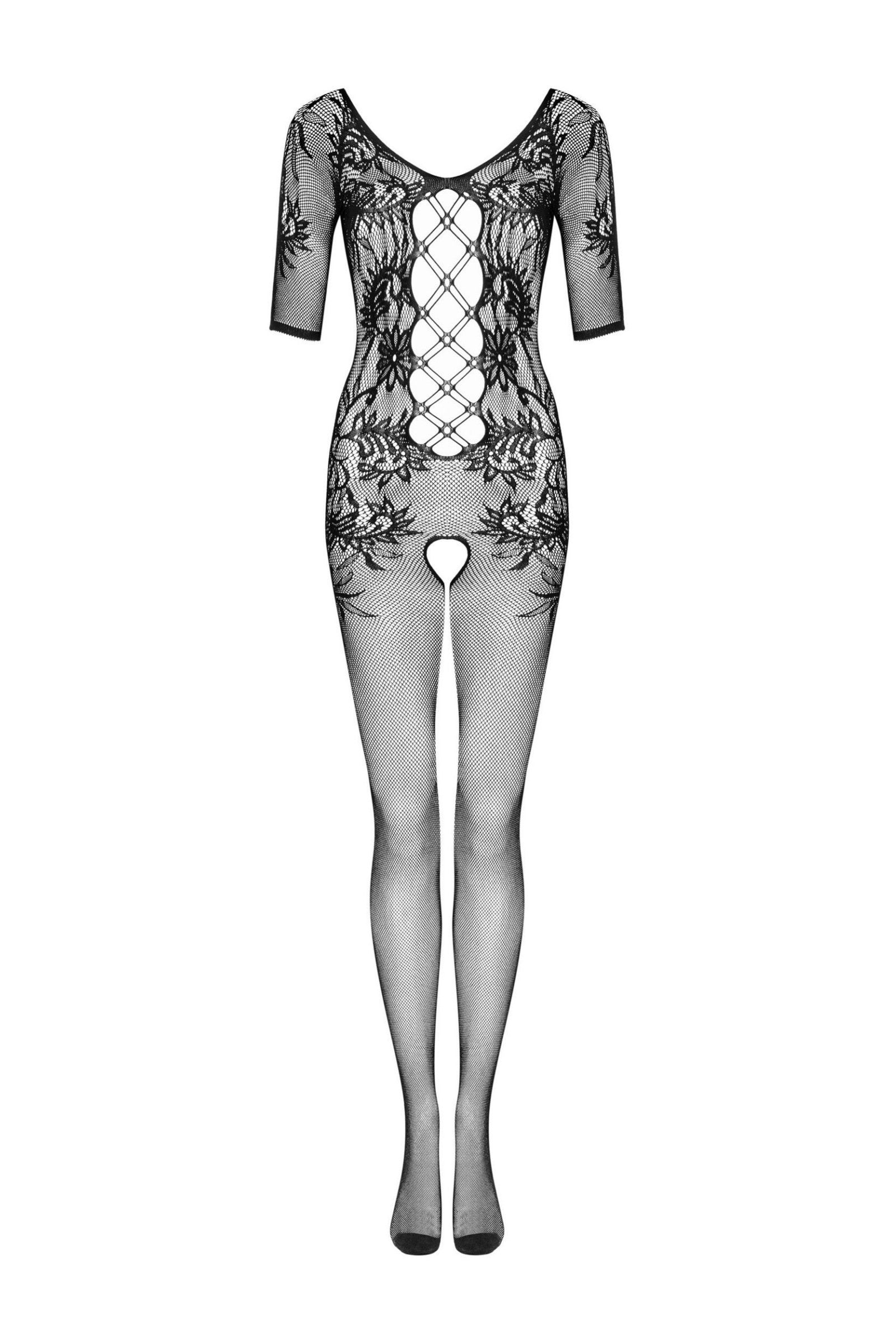 Бодистокинг с цветочным узором F238