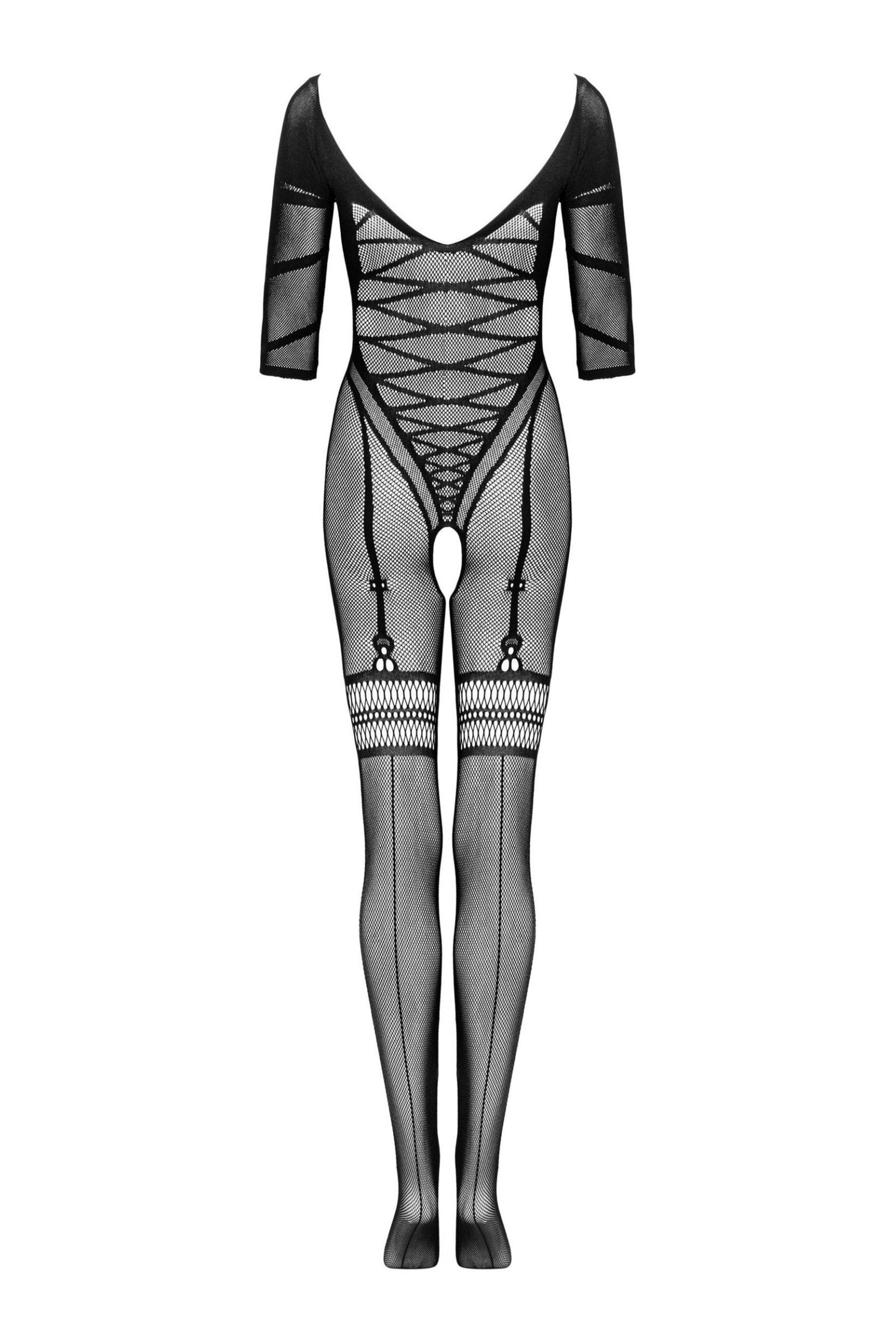 Бодистокинг с имитацией чулок G329