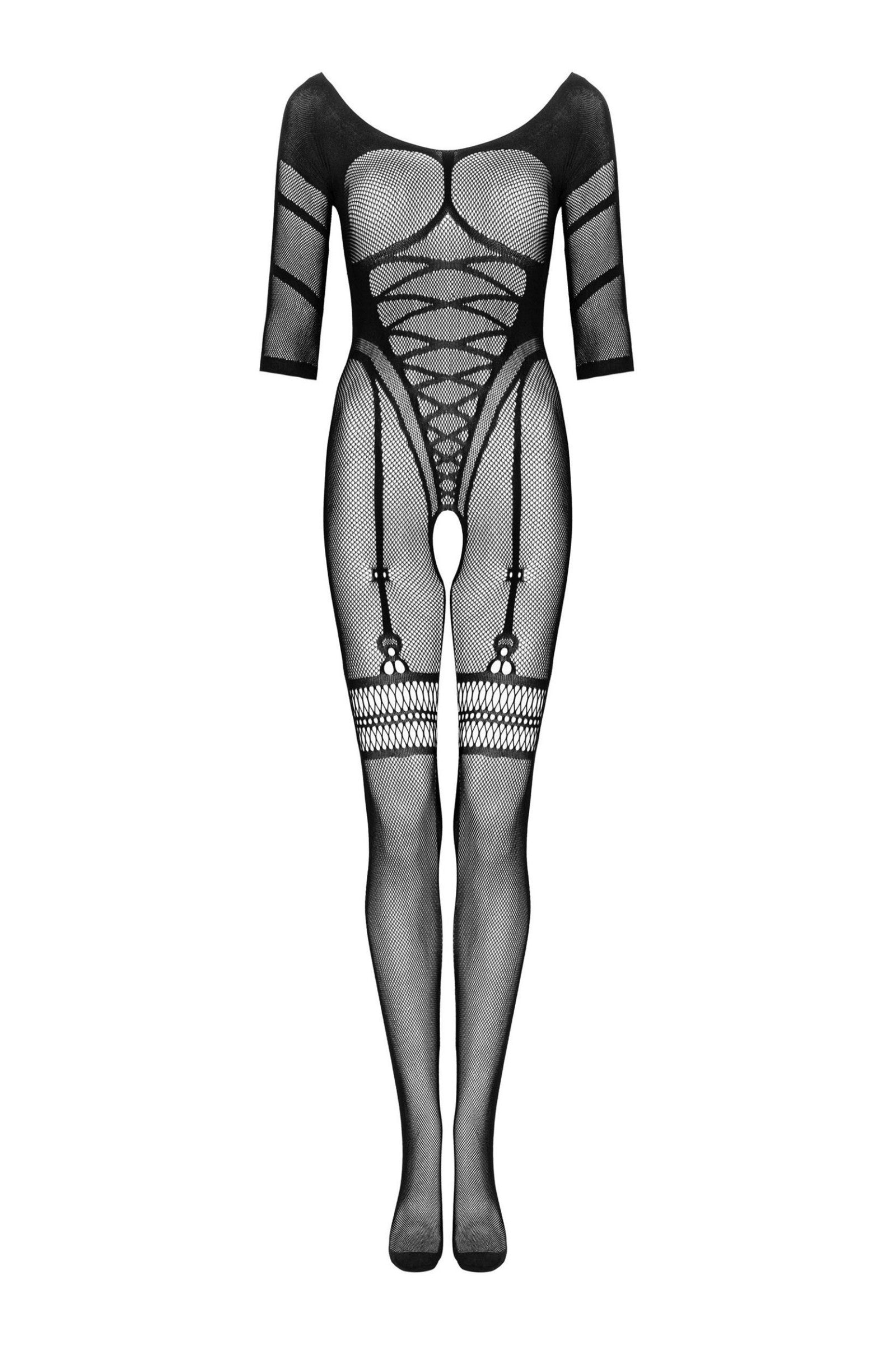 Бодистокинг с имитацией чулок G329