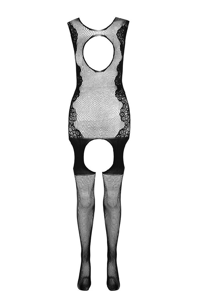 Ажурный бодистокинг с вырезом BS082
