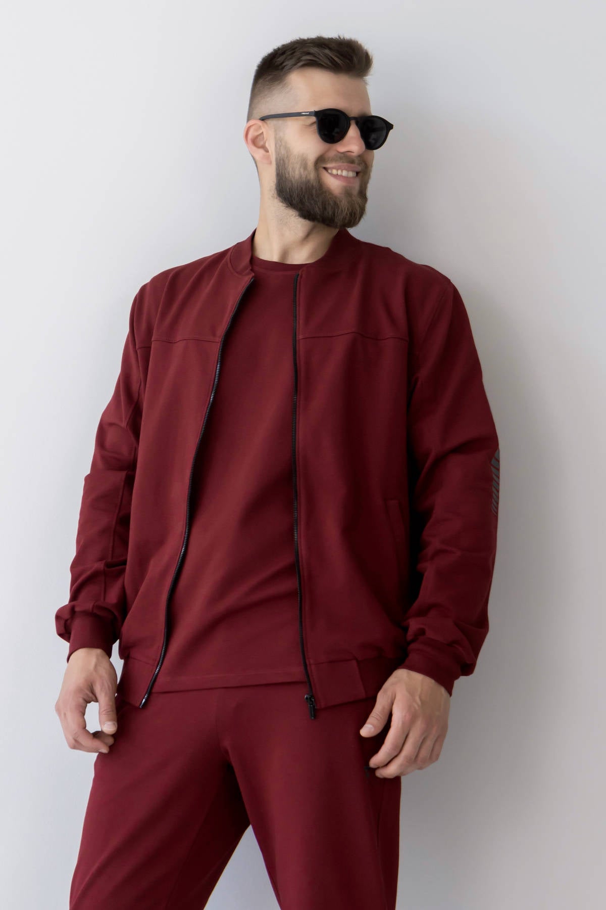 Чоловічий трикотажний бомбер AM1-LD37