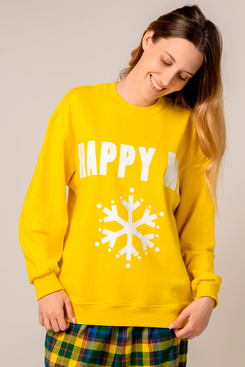 Трикотажный свитшот унисекс HOM2111002/002US yellow