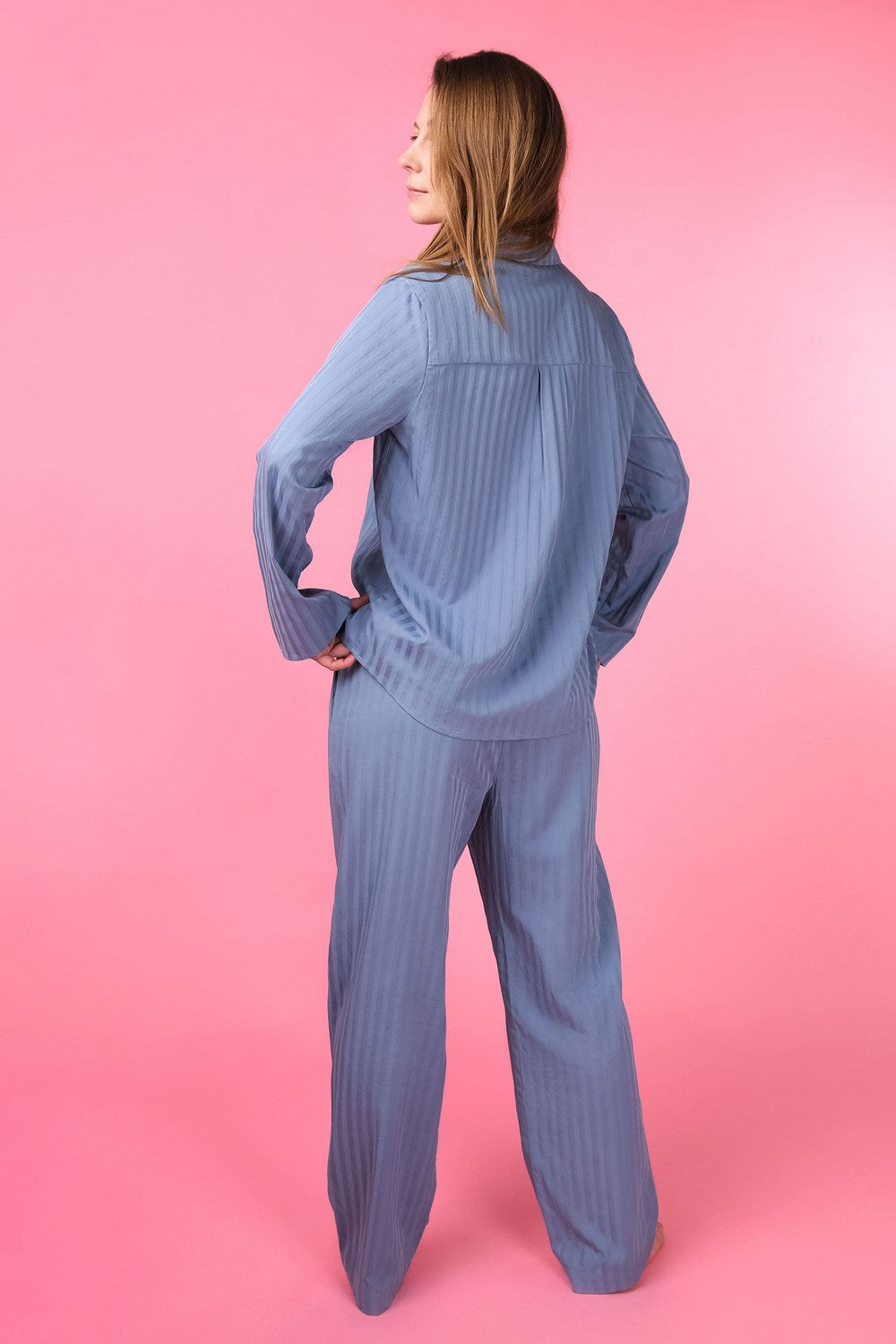 Пижамная рубашка на пуговицах HOM2215004 smoky gray