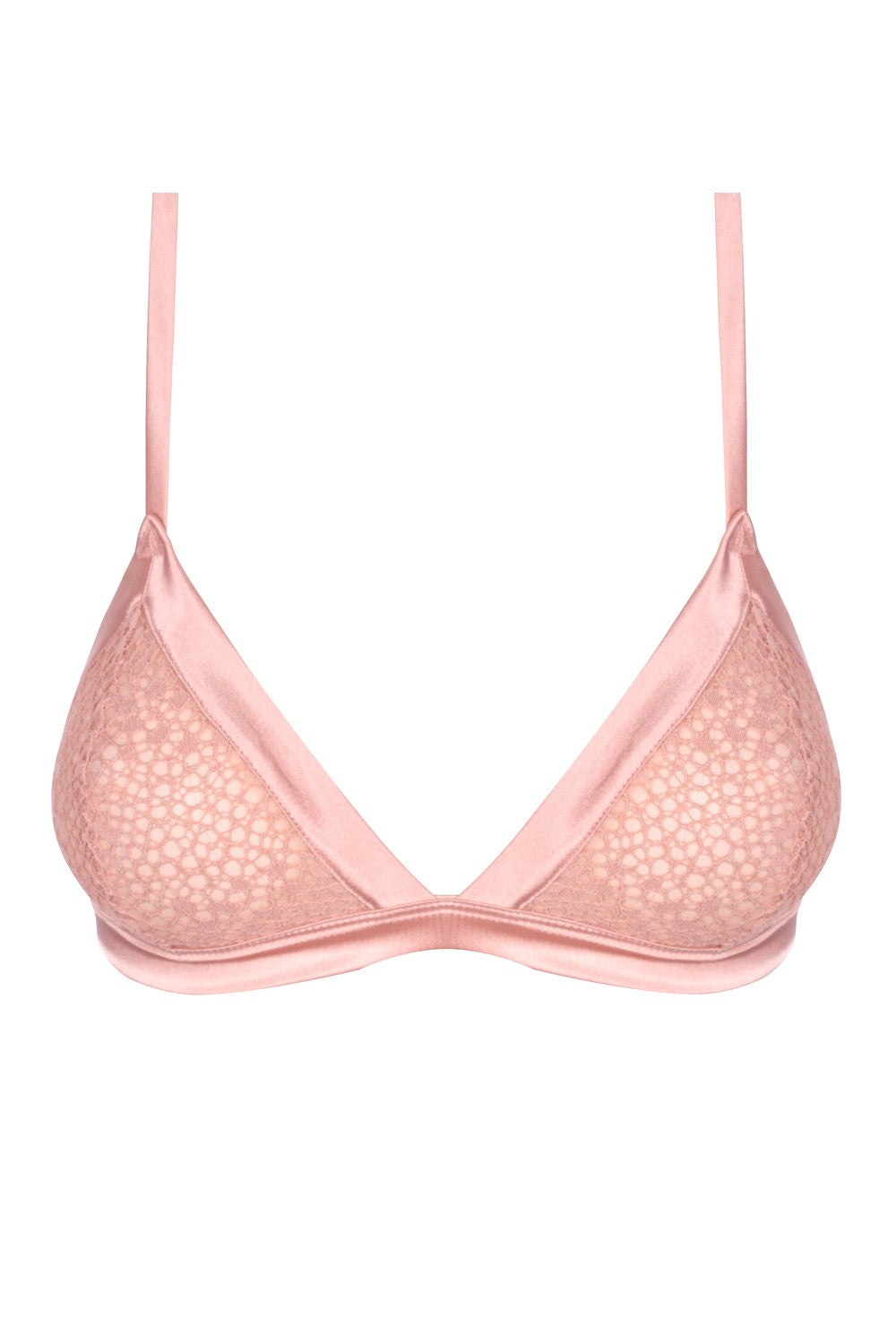 Кружевной бралет без косточек SLZ21001015/015F powder