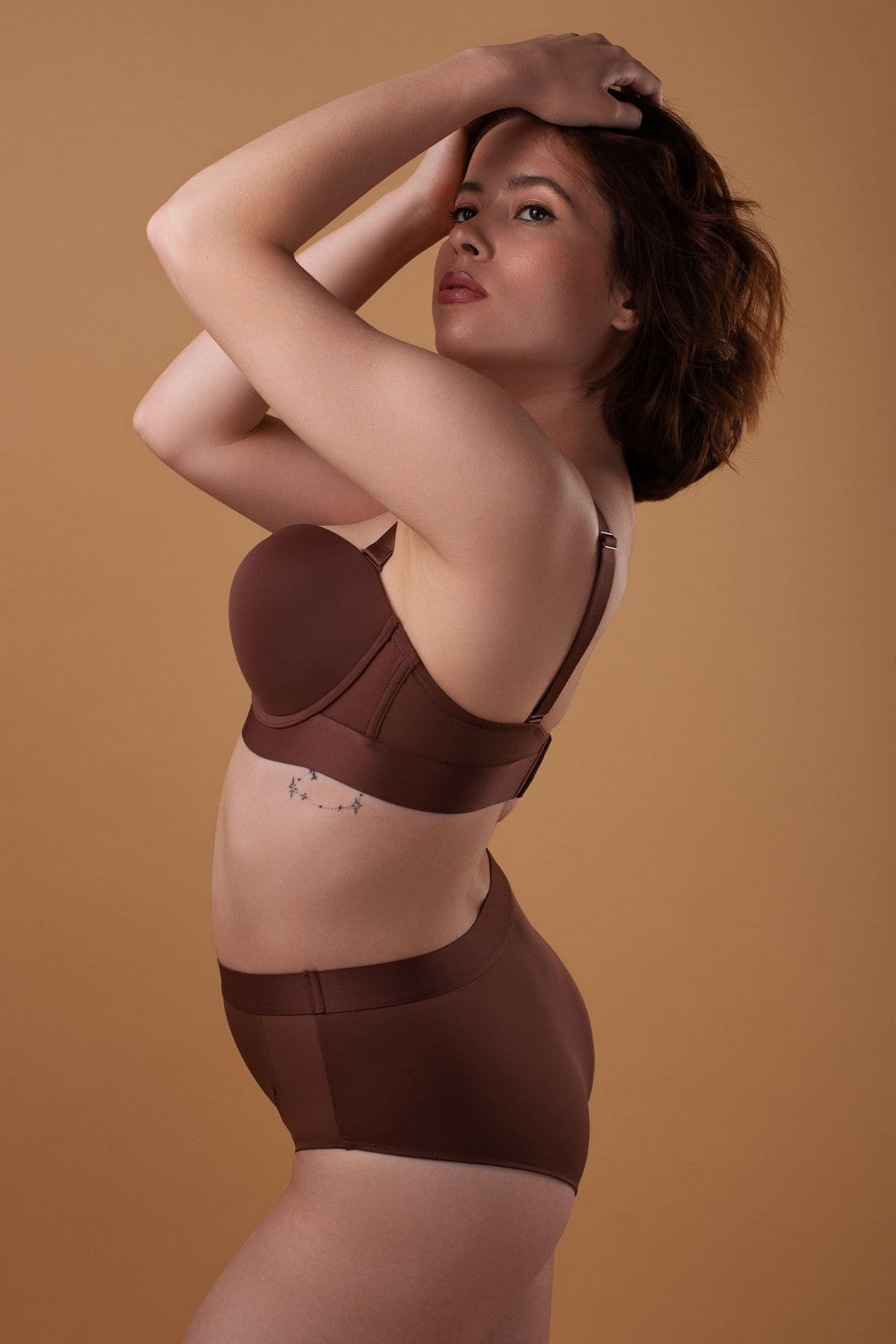 Бюстгальтер с плотными чашками SLZ22101021 brown