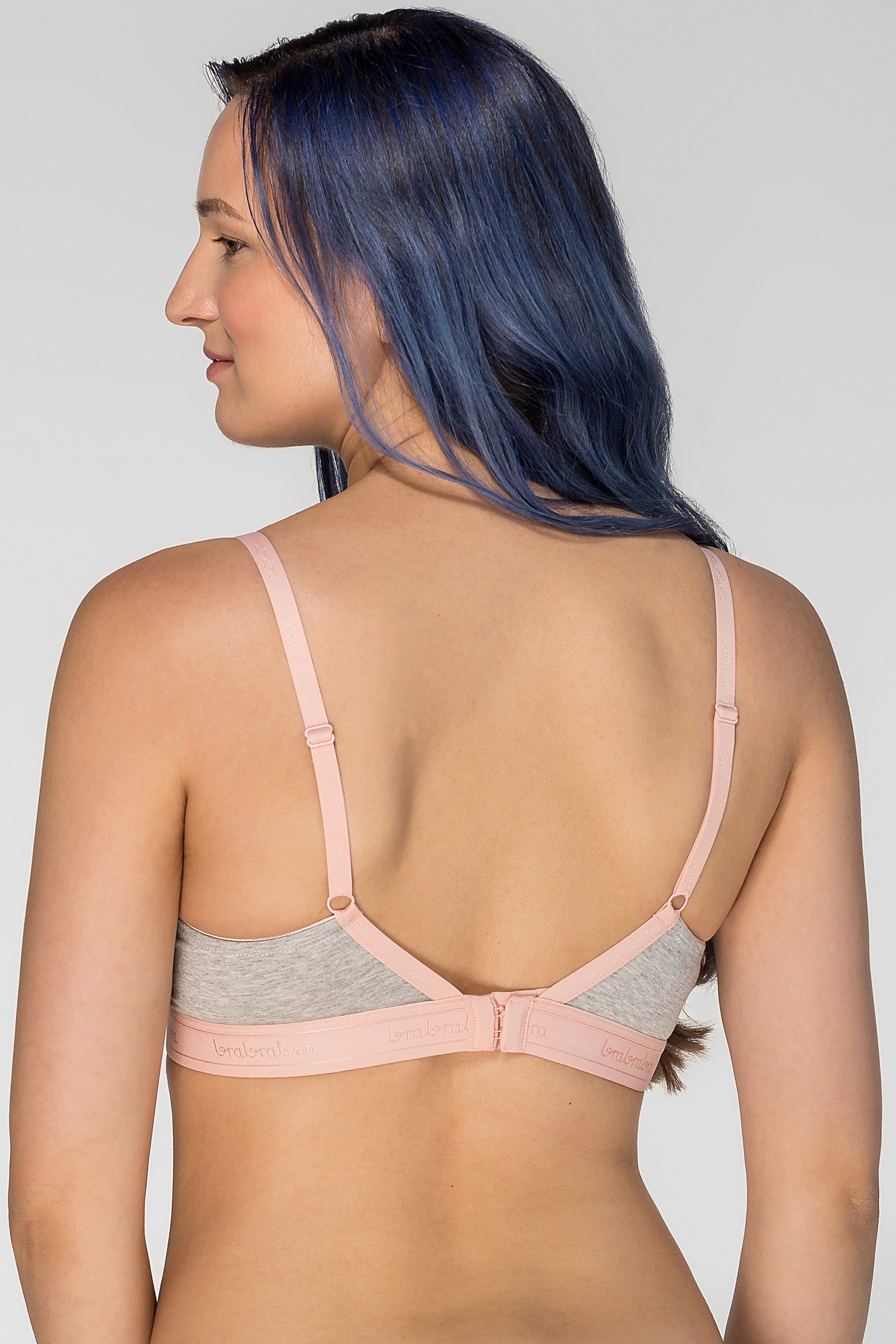 Хлопковый бюстгальтер без косточек SLZ23301034/034S gray